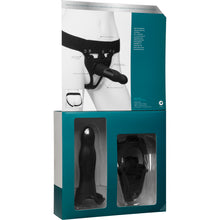 Load image into Gallery viewer, Be Daring 7in Bulbed Dong 2 Pc Hollow Silicone Strap-On Set
