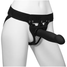 Load image into Gallery viewer, Be Bold 8in Large Dong 2 Pc Hollow Silicone Strap-On Set
