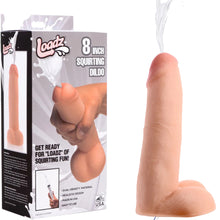 Load image into Gallery viewer, Loadz 8&quot; Dual Density Squirting Dildo Ejaculating Cock Syringe Dong Sex Toy
