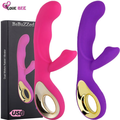 Angel G-Spot Rabbit Rechargeable Vibrator Clit Stimulator Vibrating Dildo - LOVEBEE