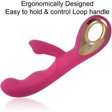 Load image into Gallery viewer, Angel G-Spot Rabbit Rechargeable Vibrator Clit Stimulator Vibrating Dildo - LOVEBEE
