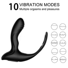 Load image into Gallery viewer, Hotty Vibrating Prostate Massager Remote Control Anal Butt Plug Vibrator
