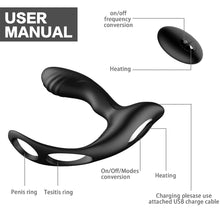 Load image into Gallery viewer, Hotty Vibrating Prostate Massager Remote Control Anal Butt Plug Vibrator
