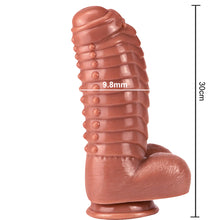 Load image into Gallery viewer, BigBoy Huge 30cm Dildo Fat Suction Cup Dong Cock Balls Anal
