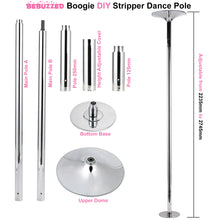 Load image into Gallery viewer, Boogie Adjustable Spinning Dance Stripper Pole Home or Pro Fitness BDSM Sex Toy
