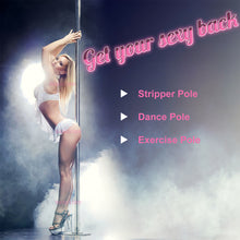 Load image into Gallery viewer, Boogie Adjustable Spinning Dance Stripper Pole Home or Pro Fitness BDSM Sex Toy
