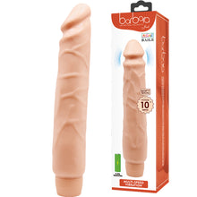 Load image into Gallery viewer, BAILE Realistic 10’’ Veined Multi-speed Vibrating G Spot Dildo
