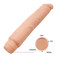 Load image into Gallery viewer, BAILE Realistic 10’’ Veined Multi-speed Vibrating G Spot Dildo
