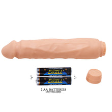 Load image into Gallery viewer, BAILE Realistic 10’’ Veined Multi-speed Vibrating G Spot Dildo
