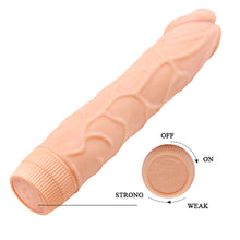 Load image into Gallery viewer, BAILE Realistic 8.8’’ Veined Multi-speed Vibrating G Spot Dildo

