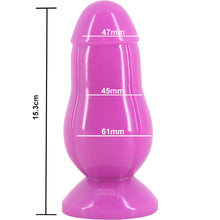 Load image into Gallery viewer, FAAK-CHGD016 Fat Anal Plug Dildo Dong Purple - BEBUZZED
