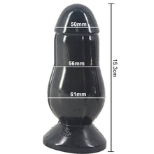 Load image into Gallery viewer, FAAK-CHGD016 Fat Anal Plug Dildo Dong Black - BEBUZZED
