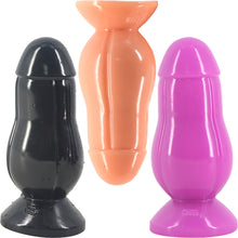 Load image into Gallery viewer, FAAK-CHGD016 Fat Anal Plug Dildo Dong Black - BEBUZZED
