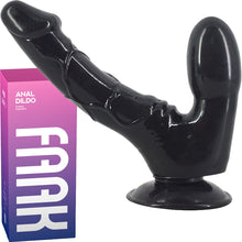 Load image into Gallery viewer, FAAK-CHGD025 Realistic Double Anal Dildo Dong Black - BEBUZZED
