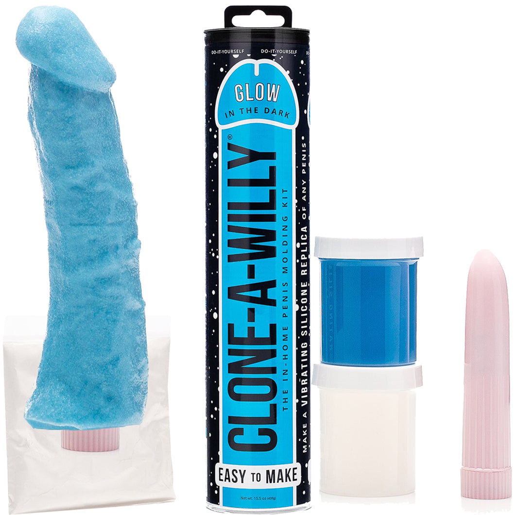 Clone A Willy GLOW BLUE DIY Dildo Penis Molding Hens Couples Sex Toy