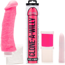 Load image into Gallery viewer, Clone A Willy Kit Penis Molding Set DIY Hens Couples Hot Pink Vibrator Dildo
