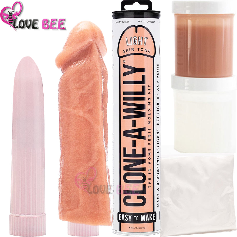 Clone A Willy Kit Penis Molding Set DIY Hens Couples Light Vibrator Dildo