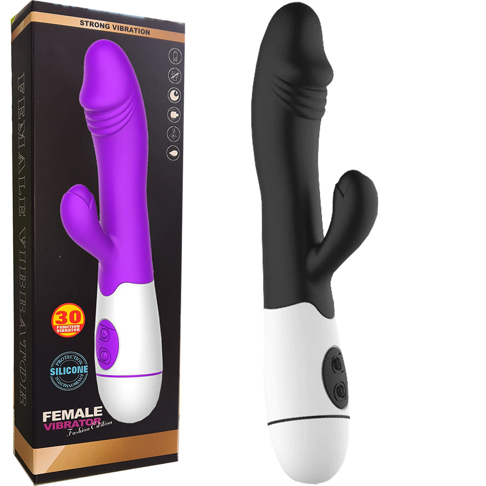 30 Speed G Spot Rabbit Vibrator Dildo Vaginal Clitoral Stimulator