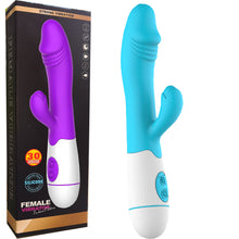 Load image into Gallery viewer, 30 Speed G Spot Rabbit Vibrator Dildo Vaginal Clitoral Stimulator
