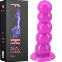 Load image into Gallery viewer, FAAK 8&quot; Anal Butt Plug Beaded 20cm Big Dildo Suction Cup Large Sex Beads Huge
