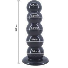 Load image into Gallery viewer, FAAK 8&quot; Anal Butt Plug Beaded 20cm Big Dildo Suction Cup Large Sex Beads Huge
