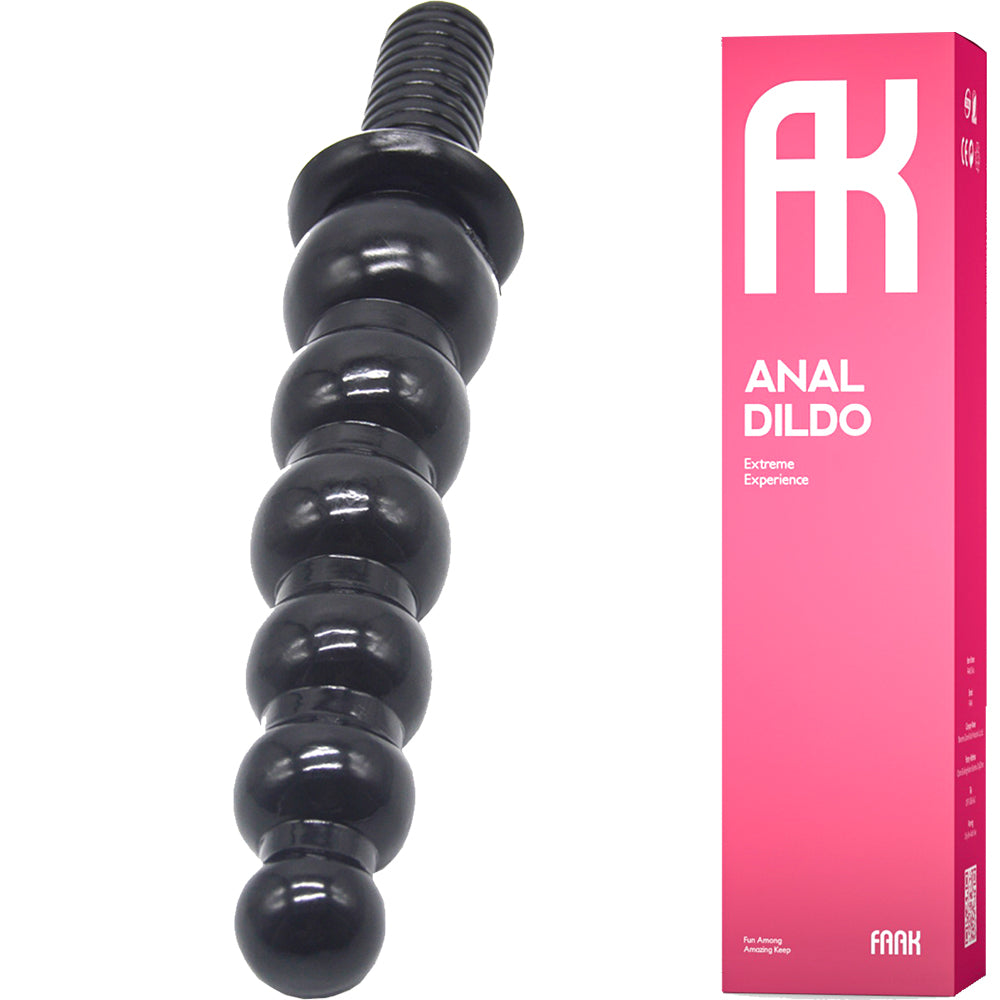 FAAK-60 Huge Bulbous Anal Dildo Dong Black