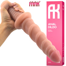 Load image into Gallery viewer, FAAK 11” Thrusting Handle Anal Plug 29cm Veined Dildo Huge Fat
