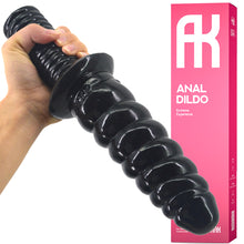 Load image into Gallery viewer, FAAK 11.4” Thrusting Handle Anal Plug 29cm Veined Dildo Huge Fat
