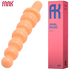 Load image into Gallery viewer, FAAK 14.2” Thrusting Handle Anal Plug 36cm Veined Dildo Huge Fat
