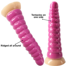 Load image into Gallery viewer, FAAK G121 Large Dildo Liquid Silicone Ridged Alien Tentacle Anal Plug
