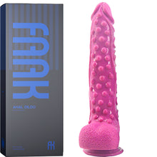 Load image into Gallery viewer, FAAK G130 Large 10.3" Textured Anal Dildo Liquid Silicone Dong Alien
