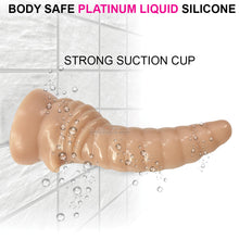 Load image into Gallery viewer, FAAK G151 Liquid Silicone Dildo Conch 8&quot; Anal Plug Butt Suction Cup Dong
