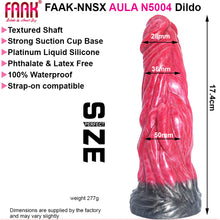 Load image into Gallery viewer, FAAK AULA N5004 Liquid Silicone Dildo Large Veined Anal Plug
