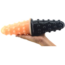 Load image into Gallery viewer, FAAK-74 Huge Thick Dotted Anal Dildo Plug Flesh
