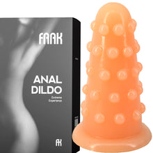 Load image into Gallery viewer, FAAK-74 Huge Thick Dotted Anal Dildo Plug Flesh
