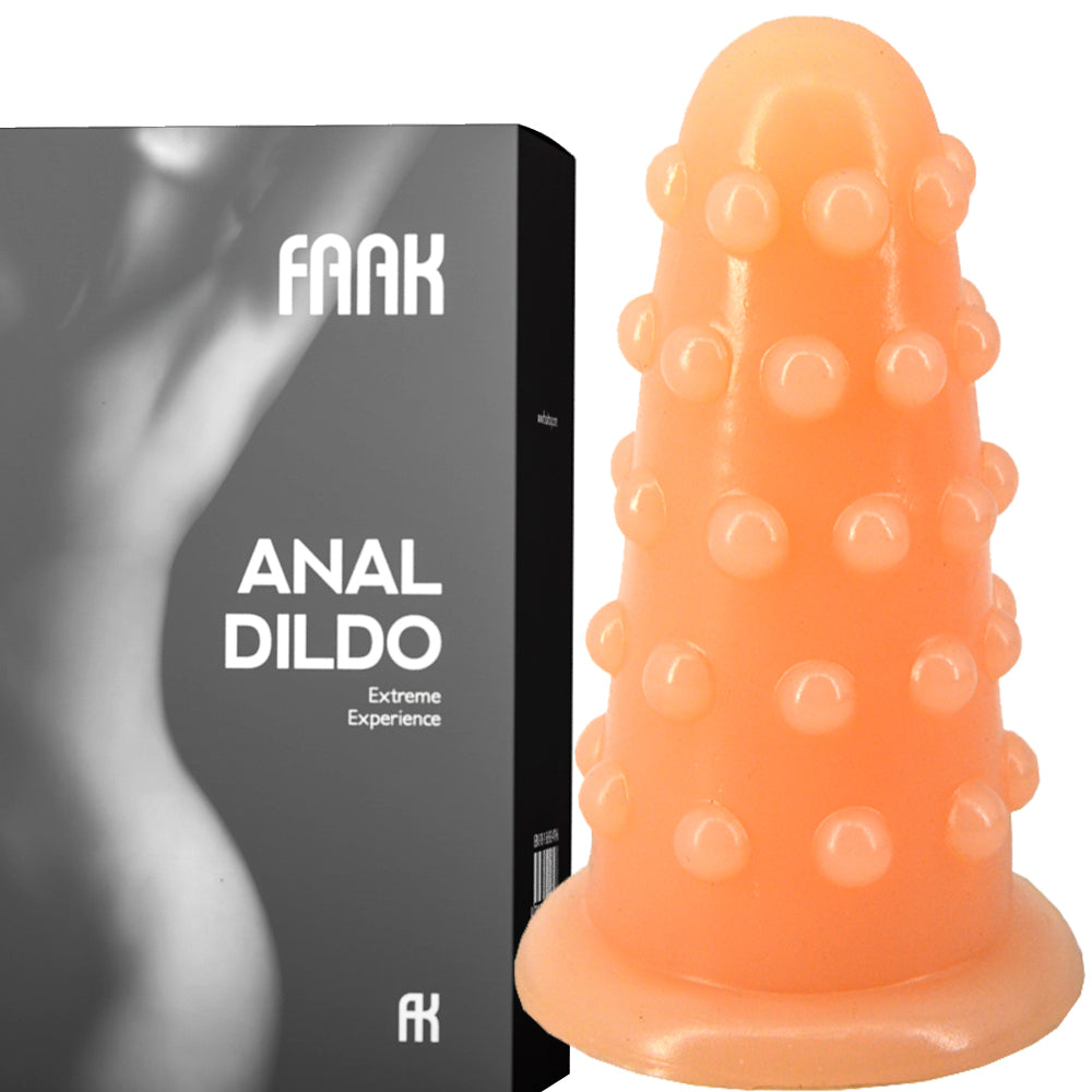 FAAK-74 Huge Thick Dotted Anal Dildo Plug Flesh