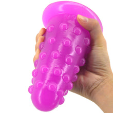 Load image into Gallery viewer, FAAK-74 Huge Thick Dotted Anal Dildo Plug Purple
