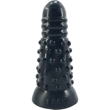 Load image into Gallery viewer, FAAK G133 Fat Anal Plug 7&quot; Liquid Silicone Butt Black
