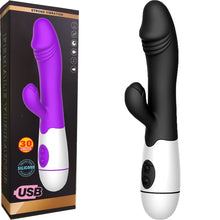 Load image into Gallery viewer, 30 Speed G Spot Rabbit Vibrator Dildo Vaginal Clitoral Stimulator
