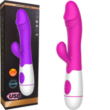 Load image into Gallery viewer, 30 Speed G Spot Rabbit Vibrator Dildo Vaginal Clitoral Stimulator
