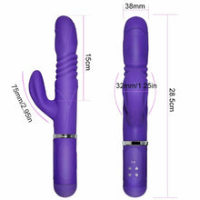 Load image into Gallery viewer, Libo Thrusting Rotating G-Spot Rabbit Vibrator Rechargeable Dildo
