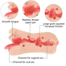 Load image into Gallery viewer, Libra Double Ended Male Masturbator Vagina Oral Sex Stroker Pocket Pussy
