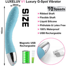 Load image into Gallery viewer, Luxeluv V1 Luxury G Spot Vibrator 10-Speed USB Rechargeable
