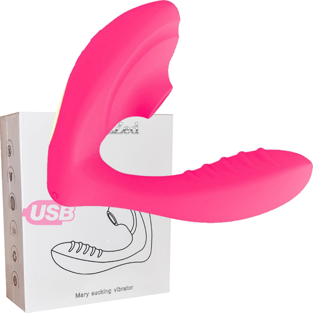 Bebuzzed Mary 2 in 1 Clitoral Sucking Vibrator Clit Stimulator Dildo