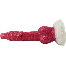 Load image into Gallery viewer, FAAK N5027 Aula 8&quot; Demon Wolf Platinum Liquid Silicone Anal Plug Dildo

