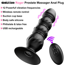 Load image into Gallery viewer, Roger Vibrating Anal Plug Prostate Massager Remote Control Butt Vibrator
