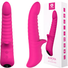 Load image into Gallery viewer, S-HANDE Aurora Rotating Rabbit G Spot Vibrator Rechargeable Pink
