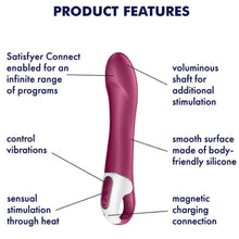 Load image into Gallery viewer, Satisfyer Big Heat Warming G-Spot Vibrator Rechargeable Dildo Vibe Sex Toy
