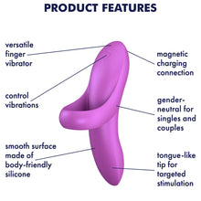 Load image into Gallery viewer, Satisfyer Bold Lover Finger Vibrator Rechargeable Clitoral Couples Vibe Sex Toy
