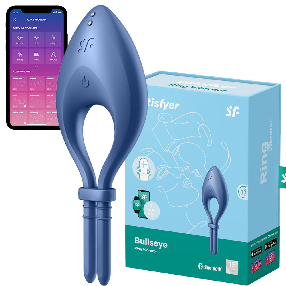 Satisfyer Bullseye Adjustable Vibrating Cock Ring APP Control Couples Sex Toy